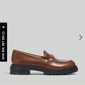 Madewell The Bradley Lugsole Loafer in
Leather